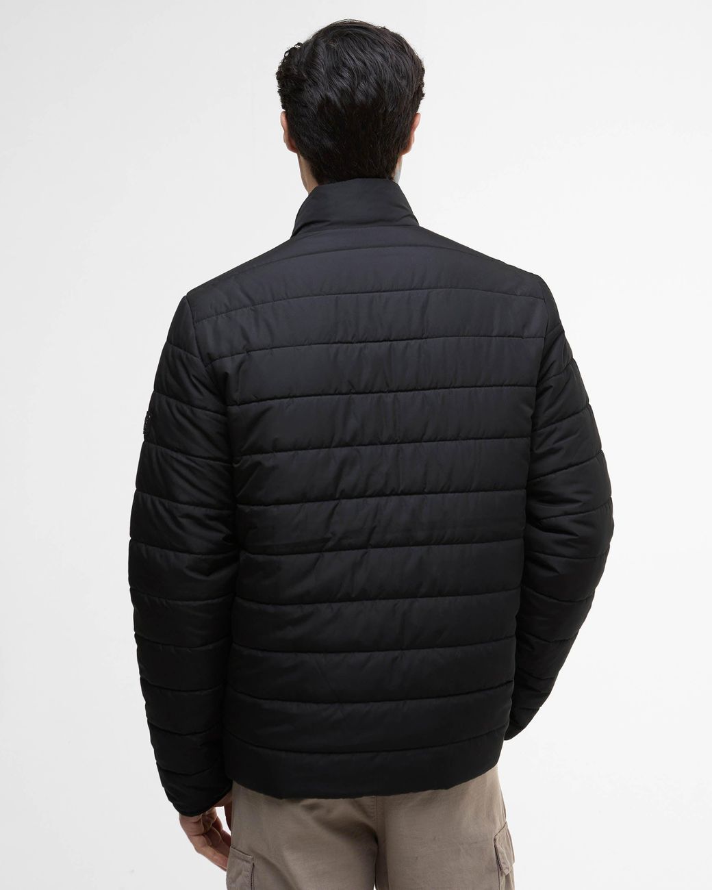 Barbour Black Aldon Quilted Jacket for men