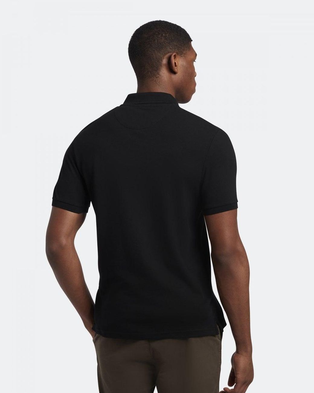 Lyle & Scott Black Lyle & Scott Plain Polo Shirt Sp400Vog for men