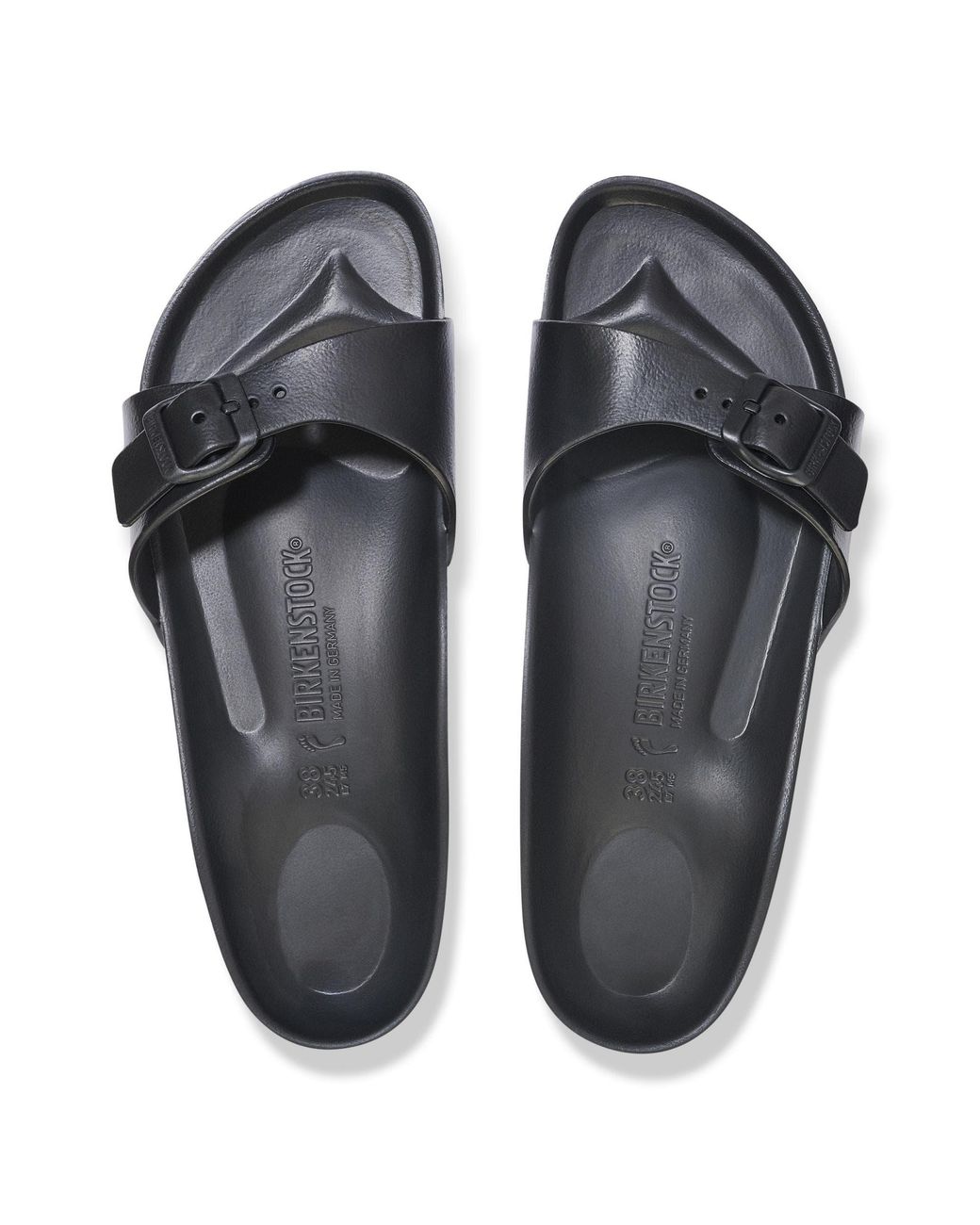 Birkenstock Black Madrid Essentials Eva Sandals
