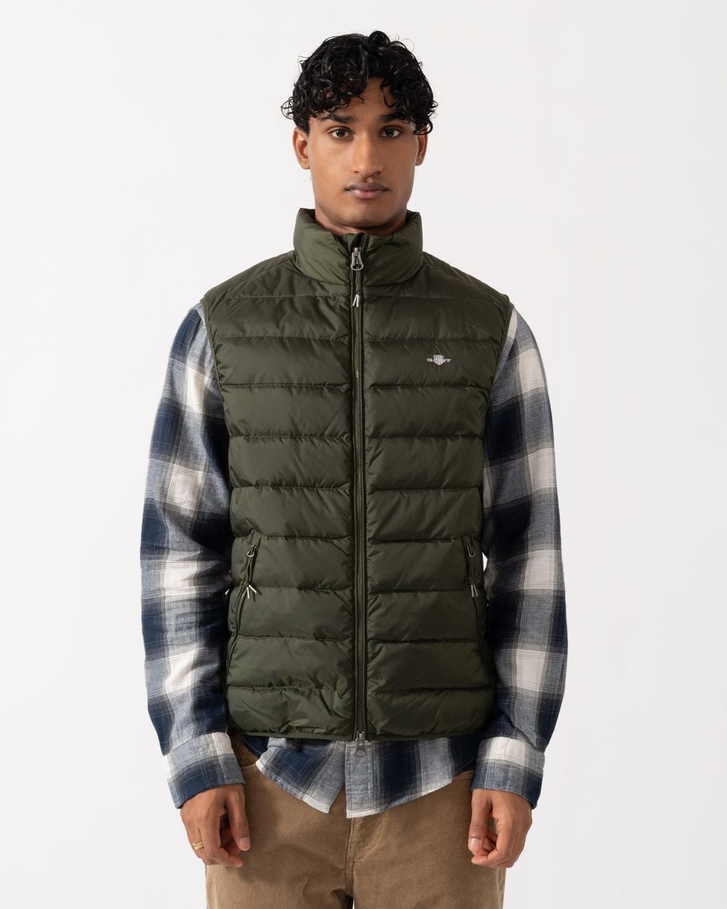 Gant Green Light Down Shield Logo Gilet for men