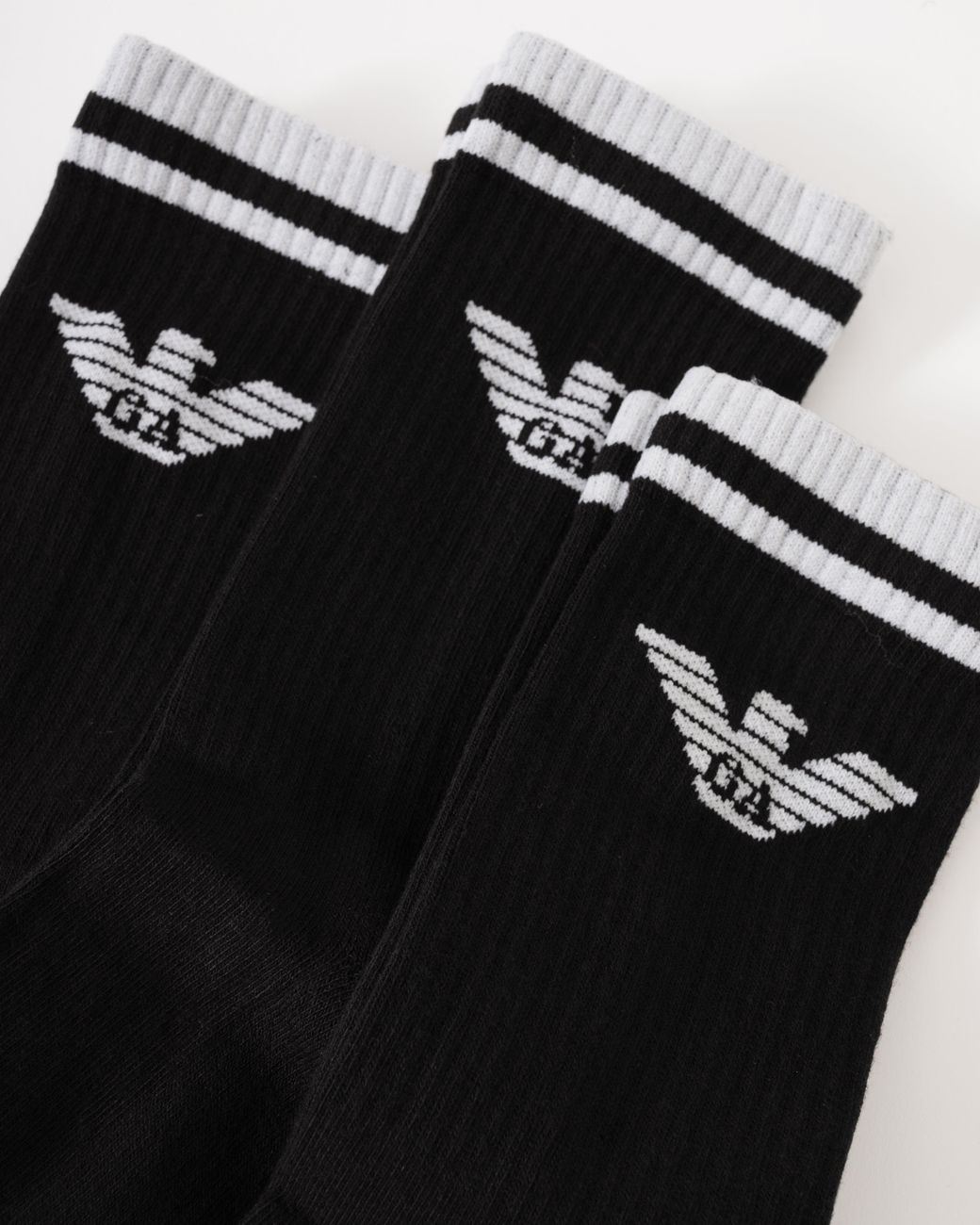 Emporio Armani Black 3-Pack Socks Em000554-Af18145/ Mc061 for men