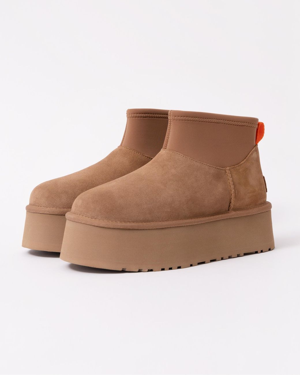 Ugg Brown Classic Mini Dipper Platform Boots