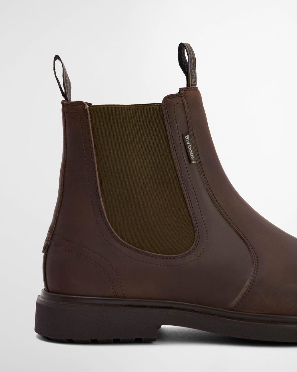 Barbour Brown Hale Chelsea Boots for men