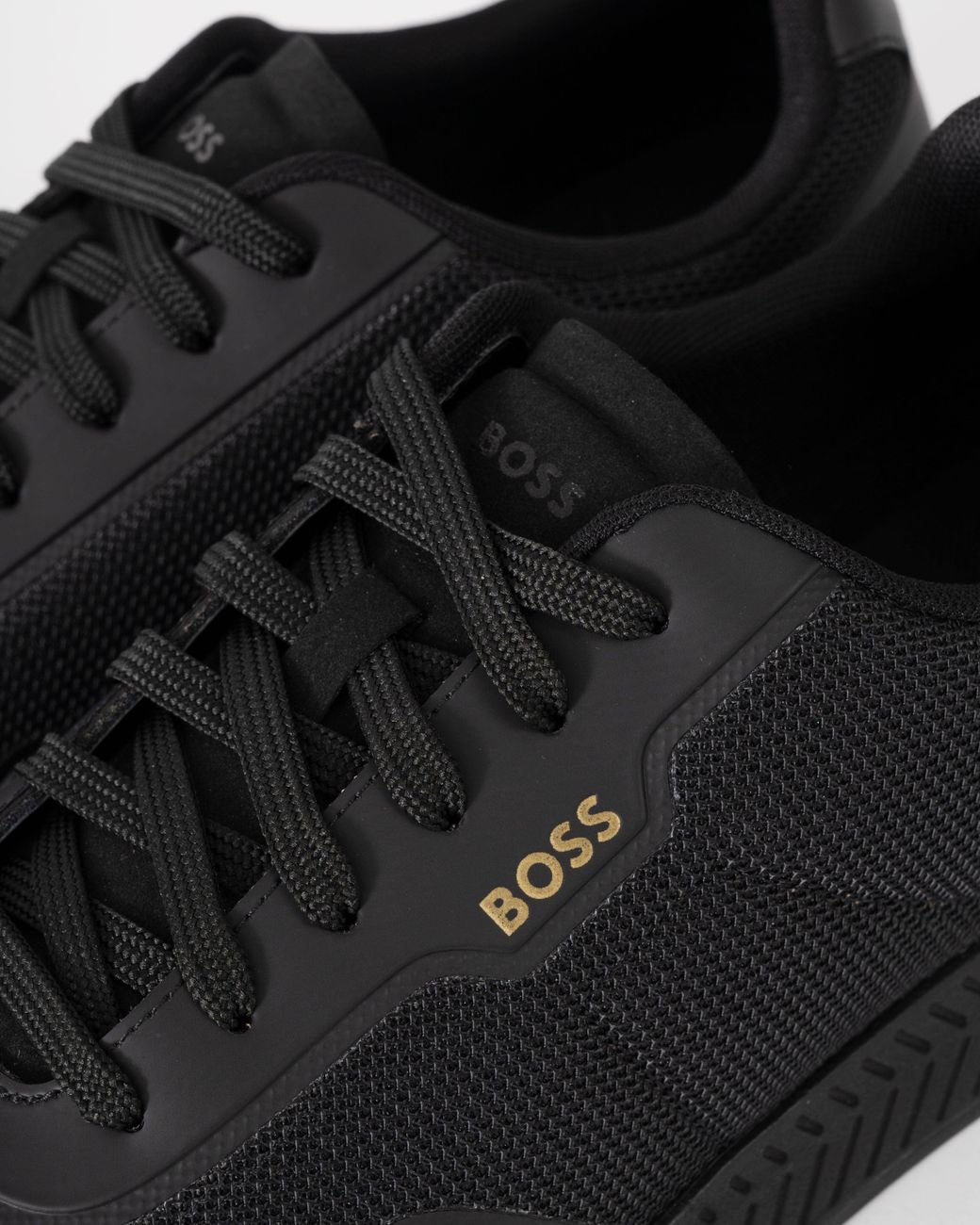 Boss Black Ttnm Mesh Trainers With Smooth Trims for men
