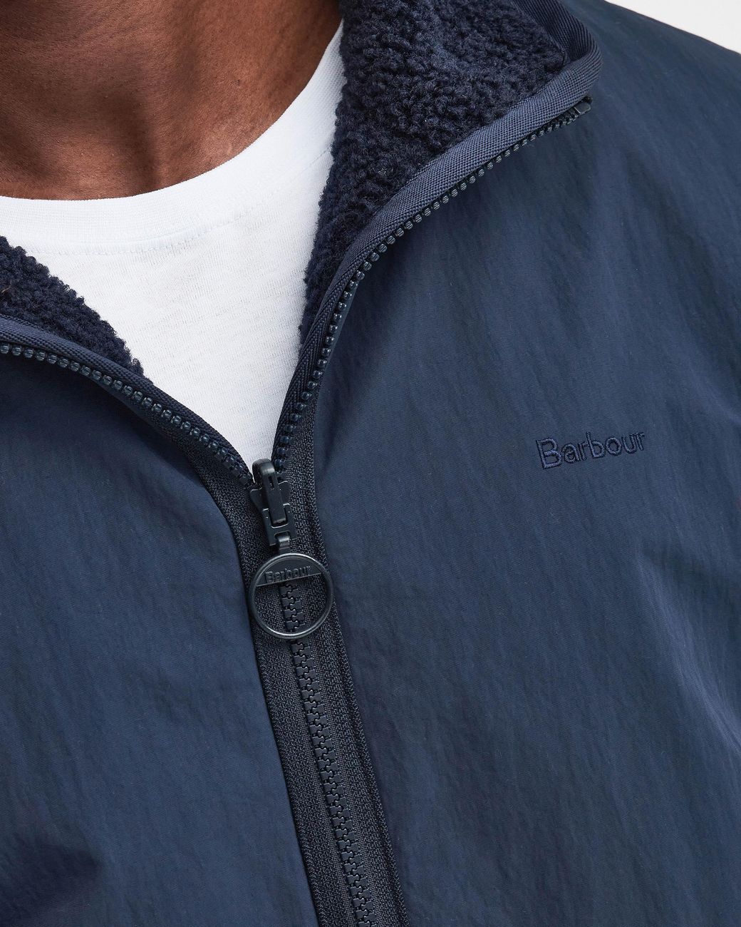 Barbour Blue Reversible Fleece Jacket for men