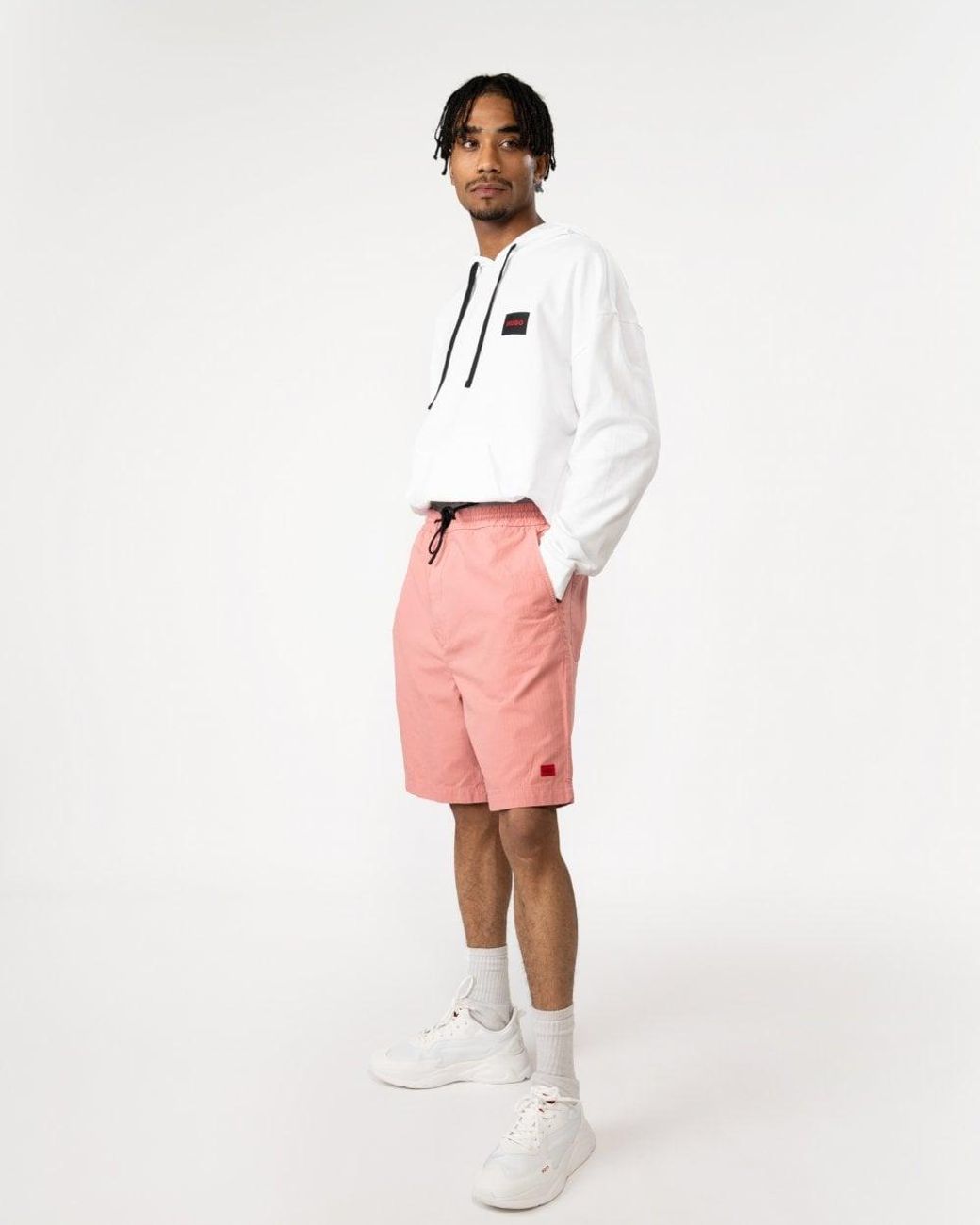 HUGO Pink Dayo232D Shorts for men