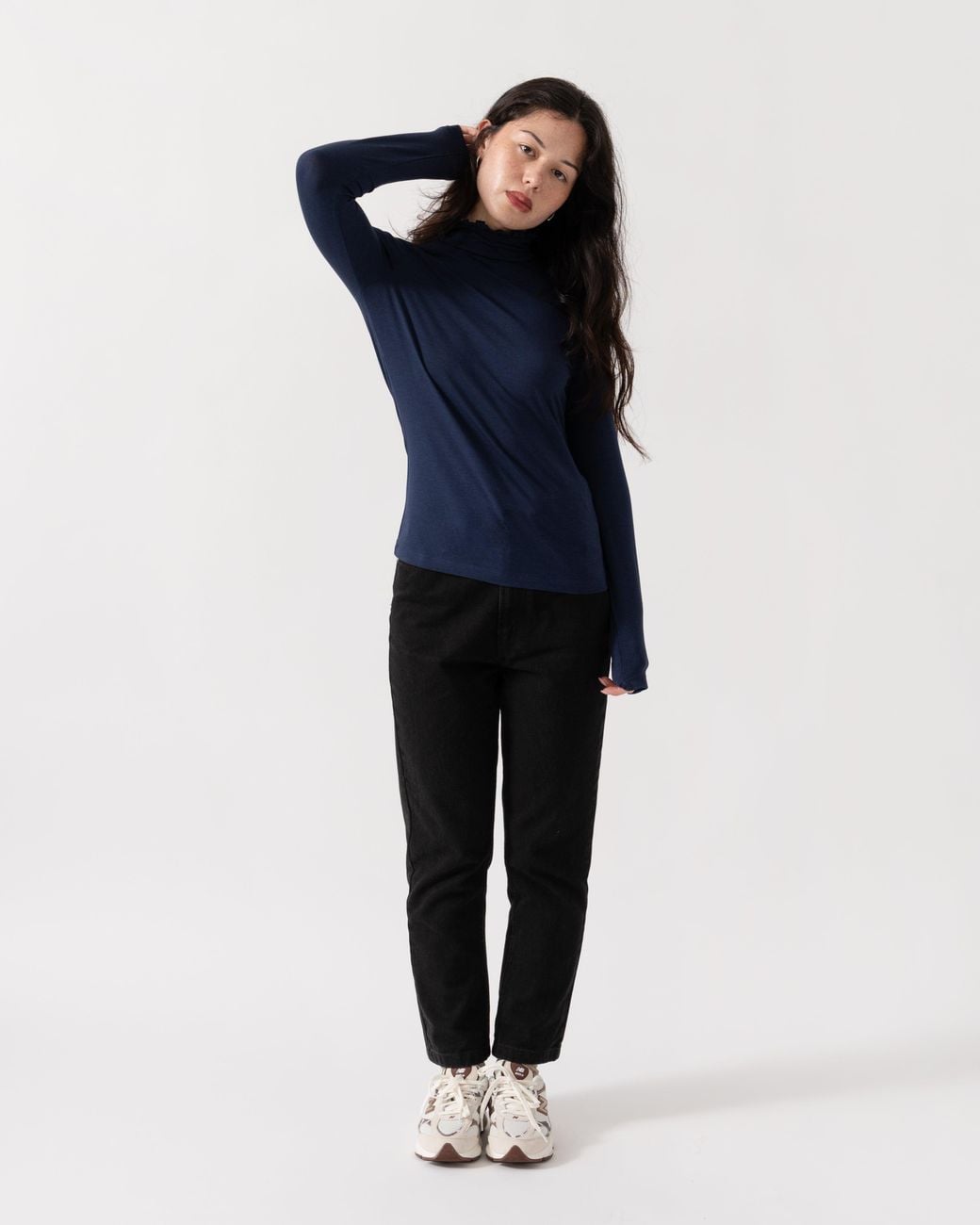 Joules Blue Amy Frill Neck Top