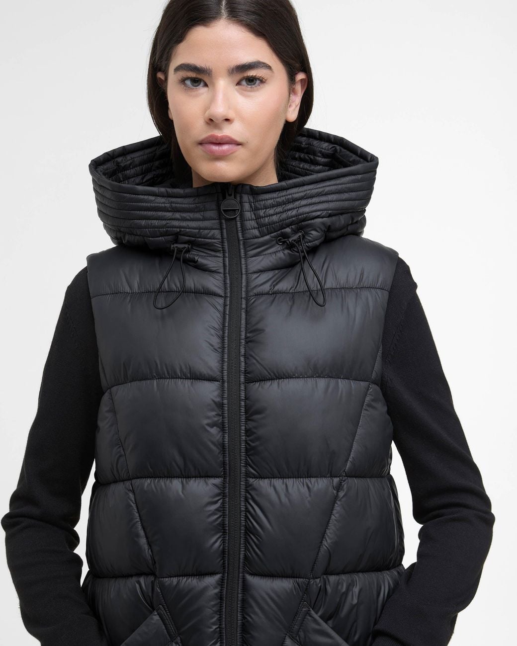 Barbour Black Cecilla Puffer Gilet