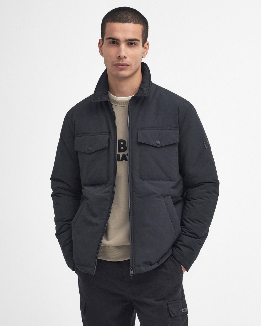 Barbour Blue Distill Quilted Jacket for men