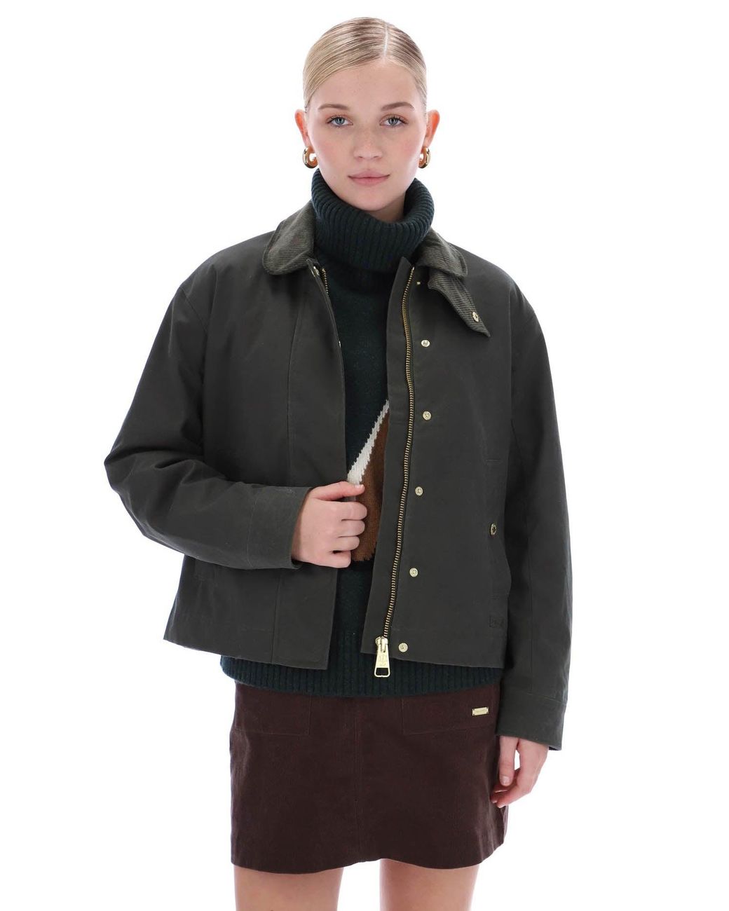 Hunter Black Leith Waxed Jacket
