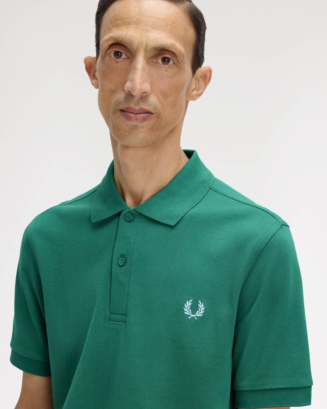 Fred Perry Green Plain Signature Polo Shirt for men