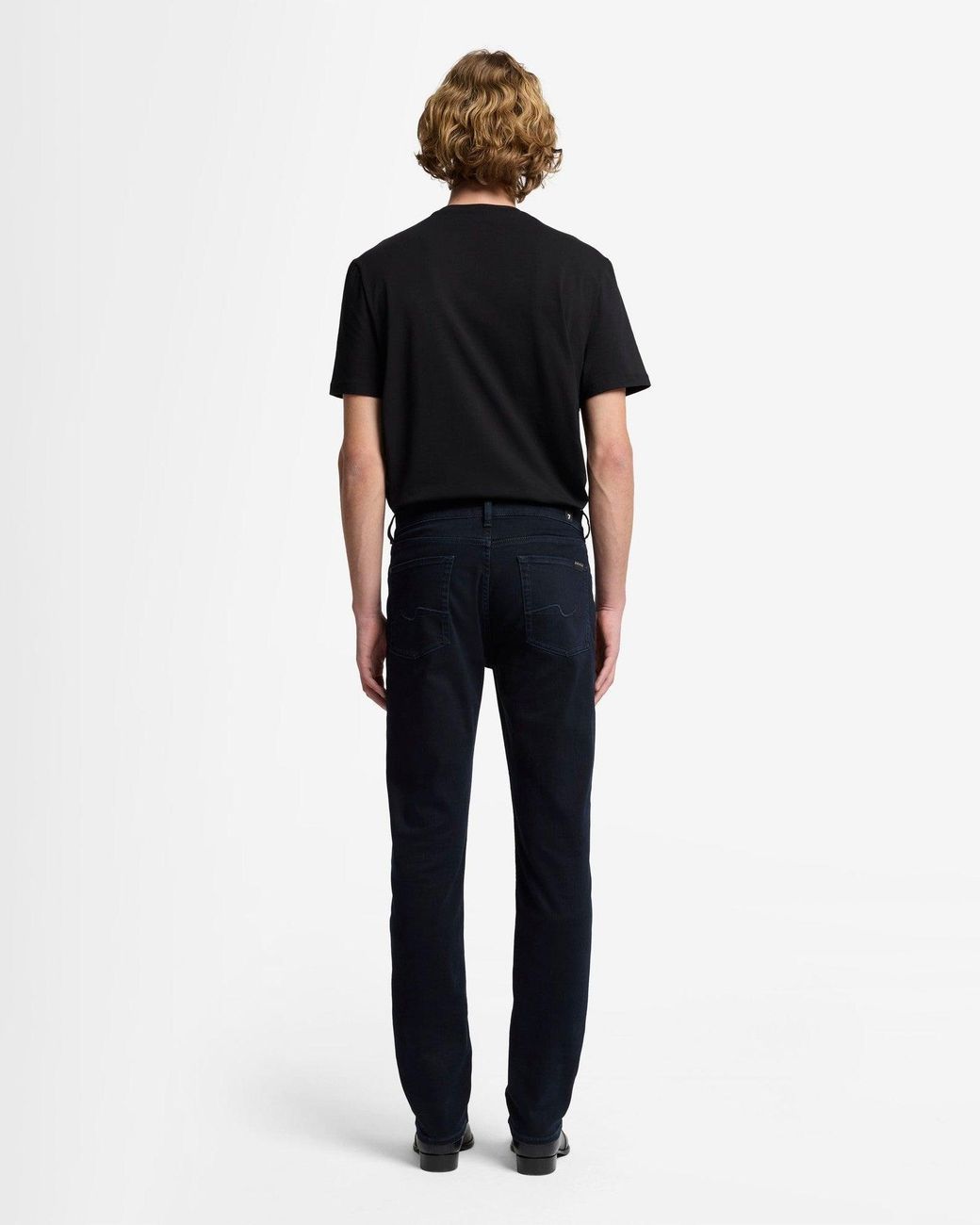 7 For All Mankind Blue Slimmy Slim Fit Luxe Performance Eco Denim Jeans for men