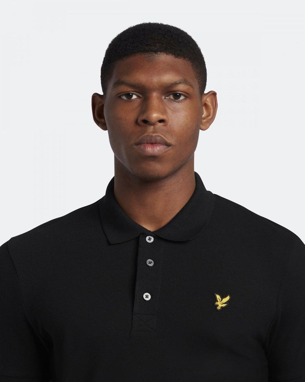 Lyle & Scott Black Lyle & Scott Plain Polo Shirt Sp400Vog for men
