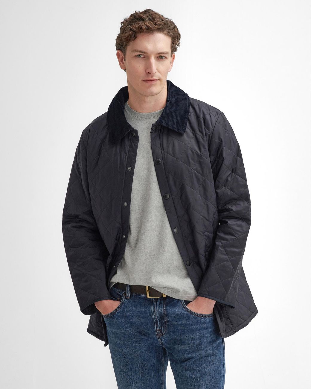 Barbour Blue Liddesdale Quilted Jacket for men