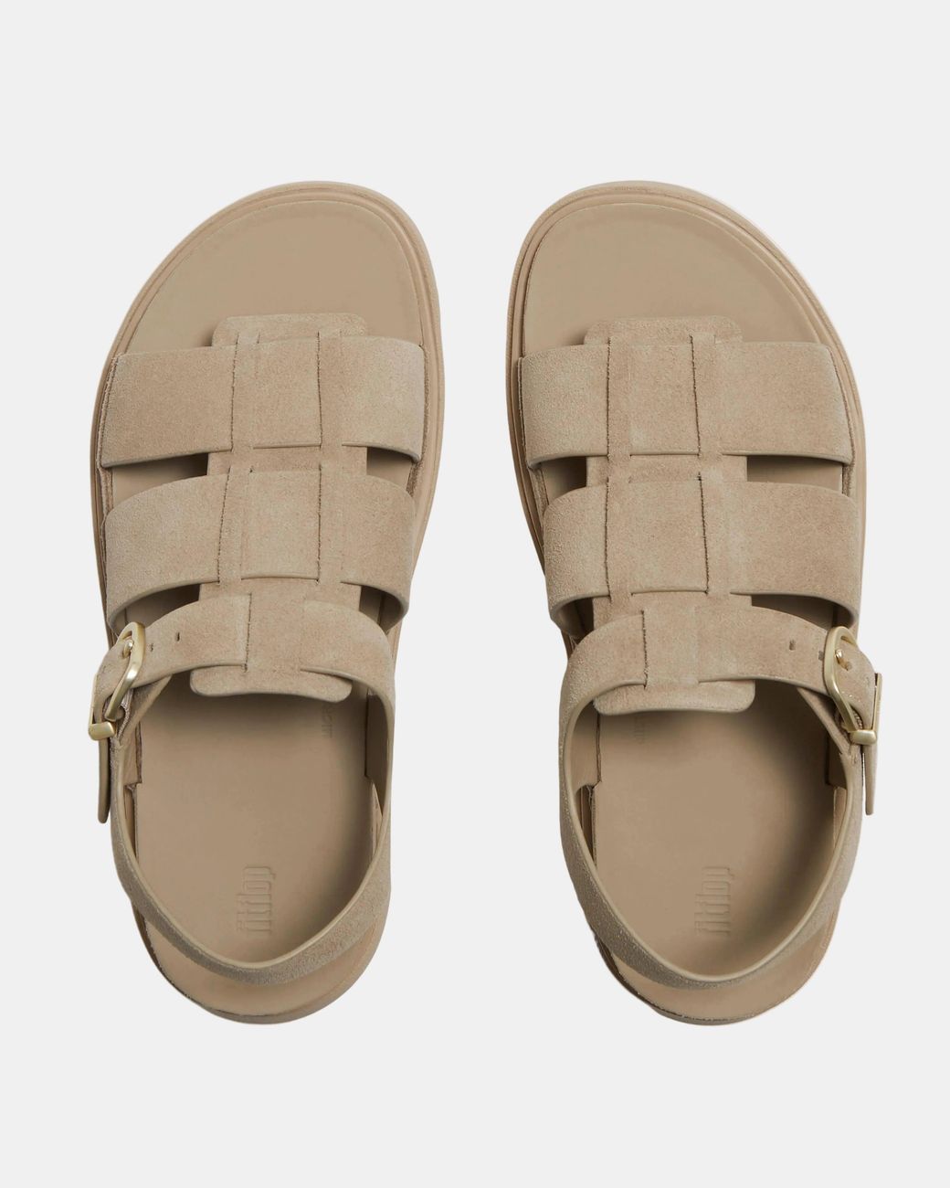 Fitflop Natural Gen-Ff Suede Fisherman Sandals