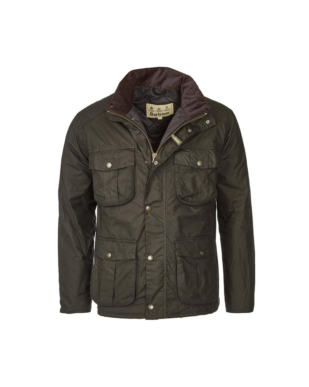 Barbour Cotton Winter Mens Utility Wax Jacket in Olive (Green) for Men |  Lyst