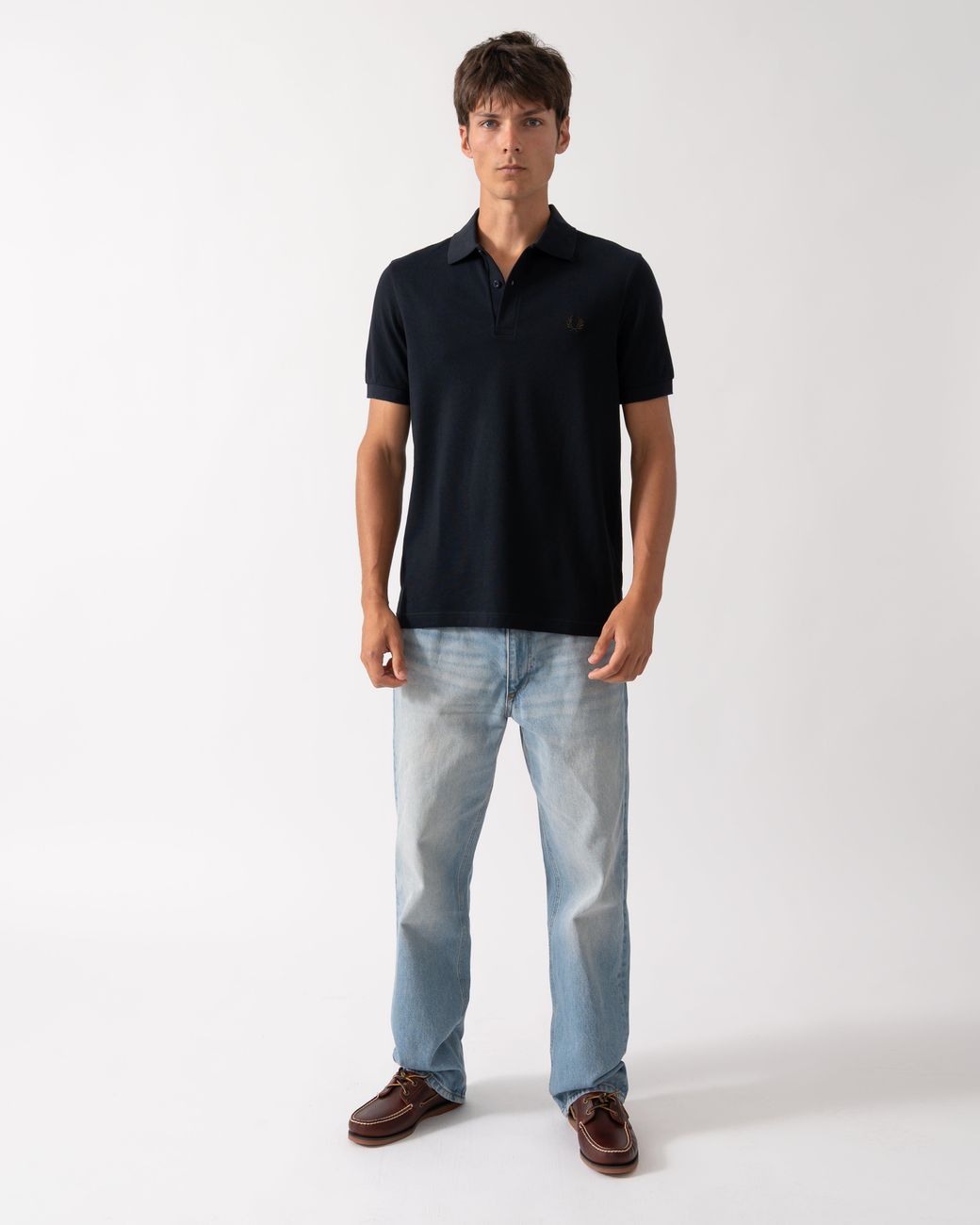 Fred Perry Blue Plain Signature Polo Shirt for men