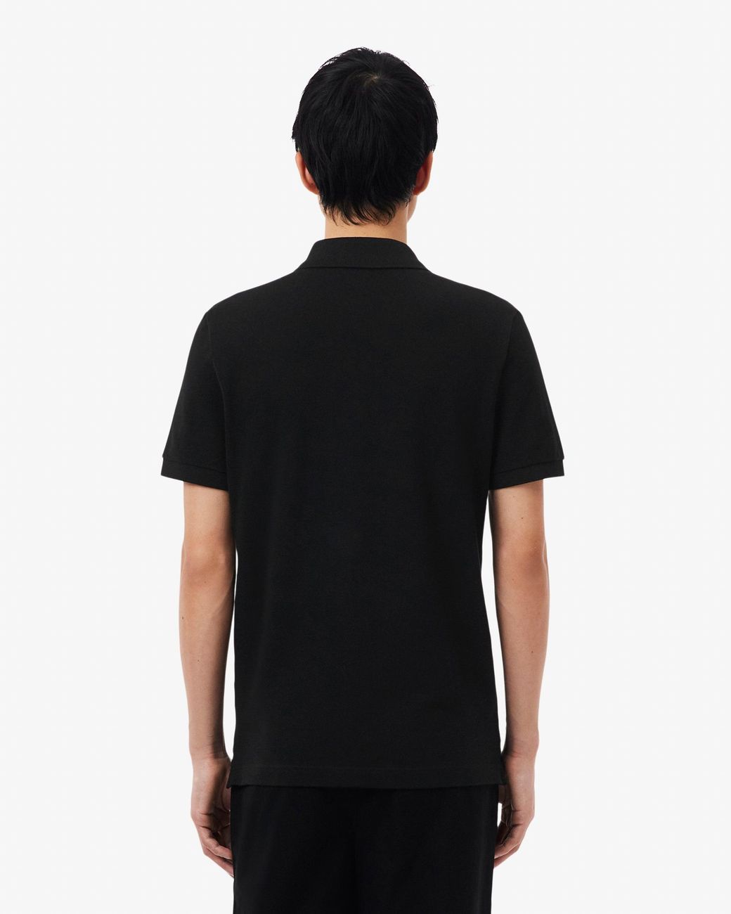 Lacoste Black Original L.12.12 Slim Fit Petit Piqué Cotton Polo Shirt for men
