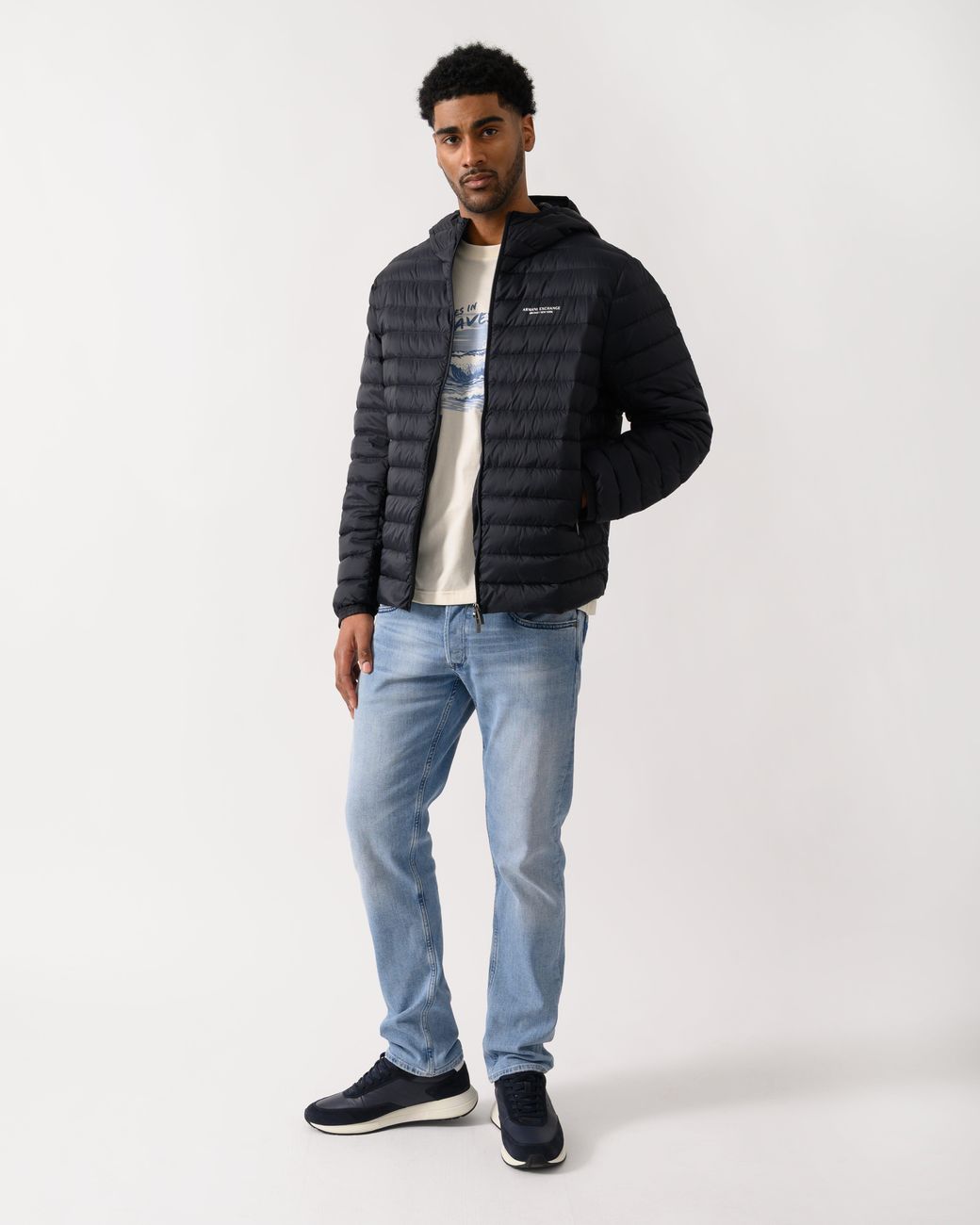 ARMANI EXCHANGE Blue Down Jacket Xm001577-Af16927 for men
