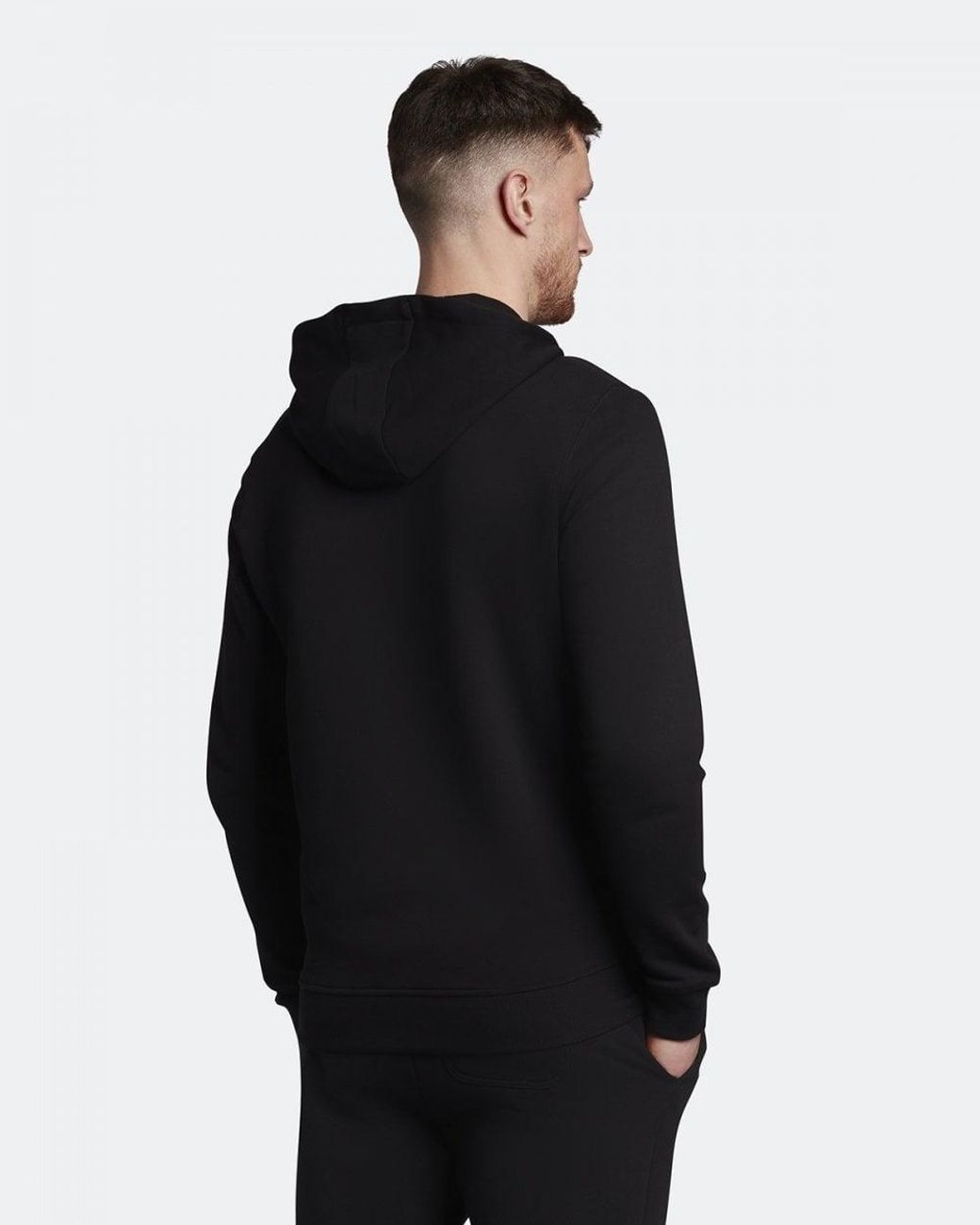 Lyle & Scott Black Zip Through Hoodie Plus for men