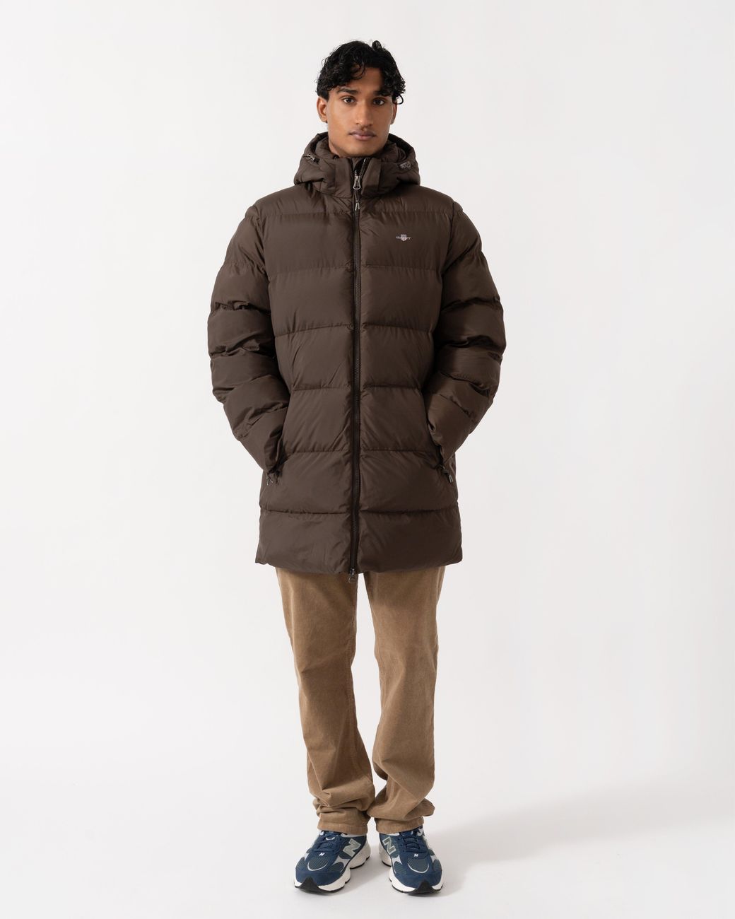 Gant Brown Active Cloud Mid Length Jacket for men