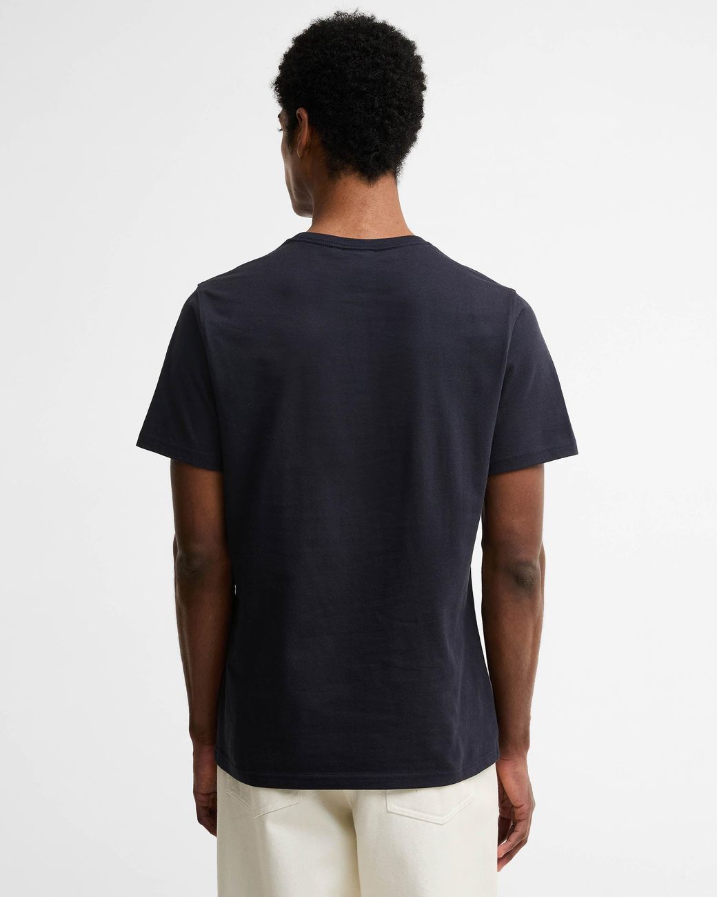 Barbour Blue Moorside Tailored Logo T-Shirt for men