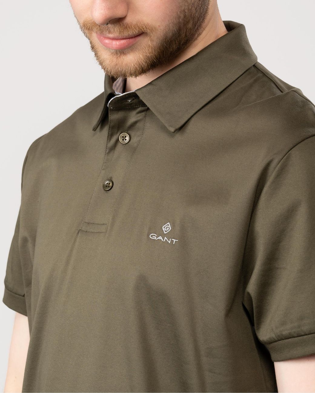 Gant Green Mercerized Jersey Short Sleeve Rugger Size: L for men