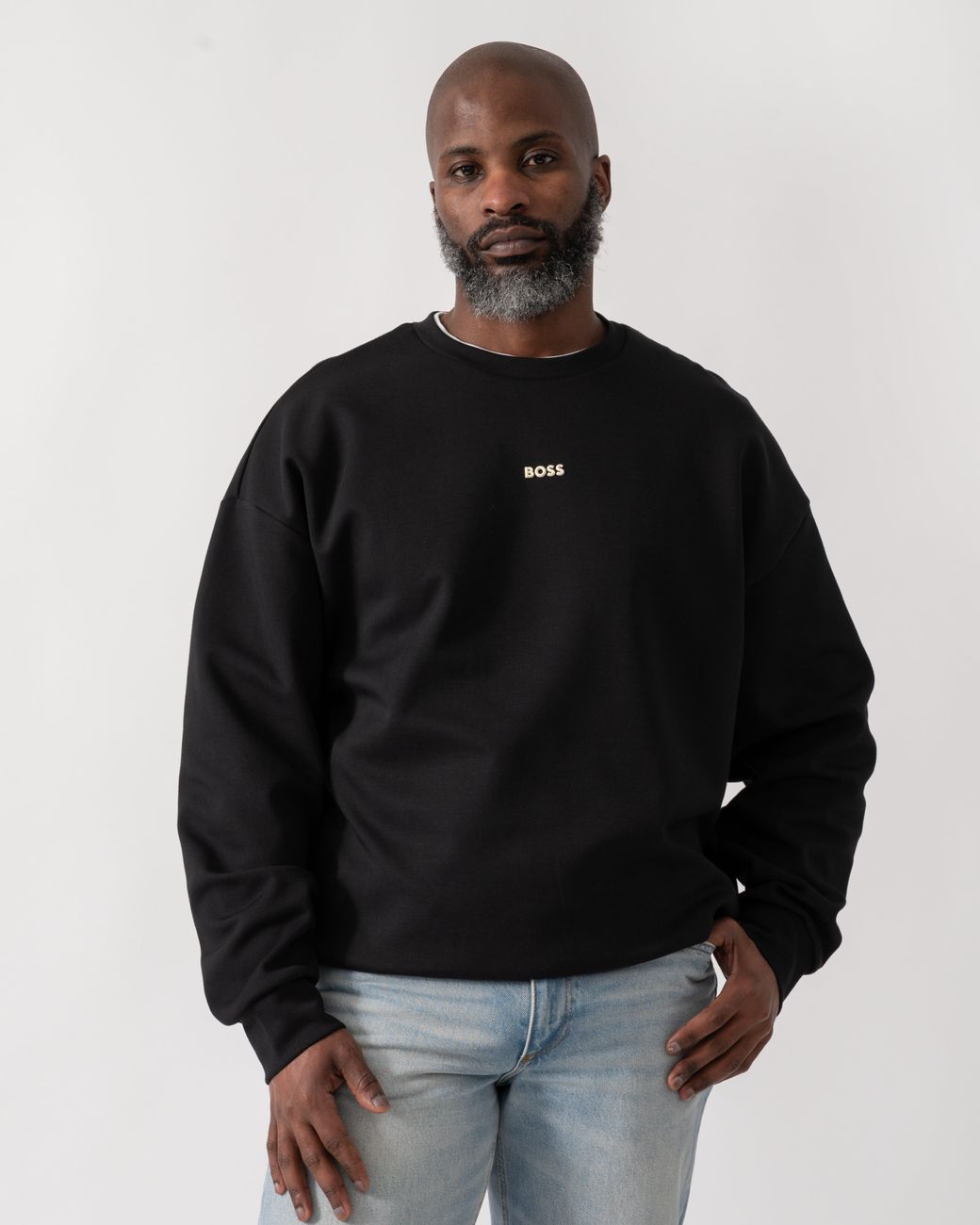 Boss Black Stenson Crew Neck Sweatshirt for men