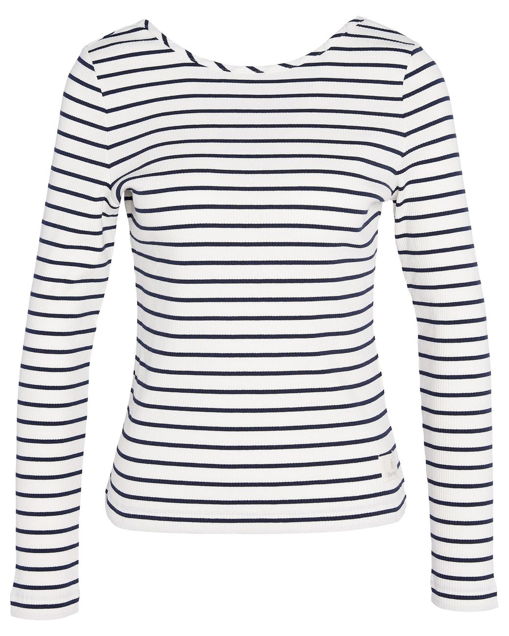 Barbour Blue Langton Long Sleeve Top