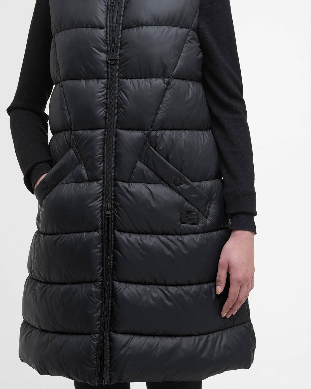 Barbour Black Cecilla Puffer Gilet