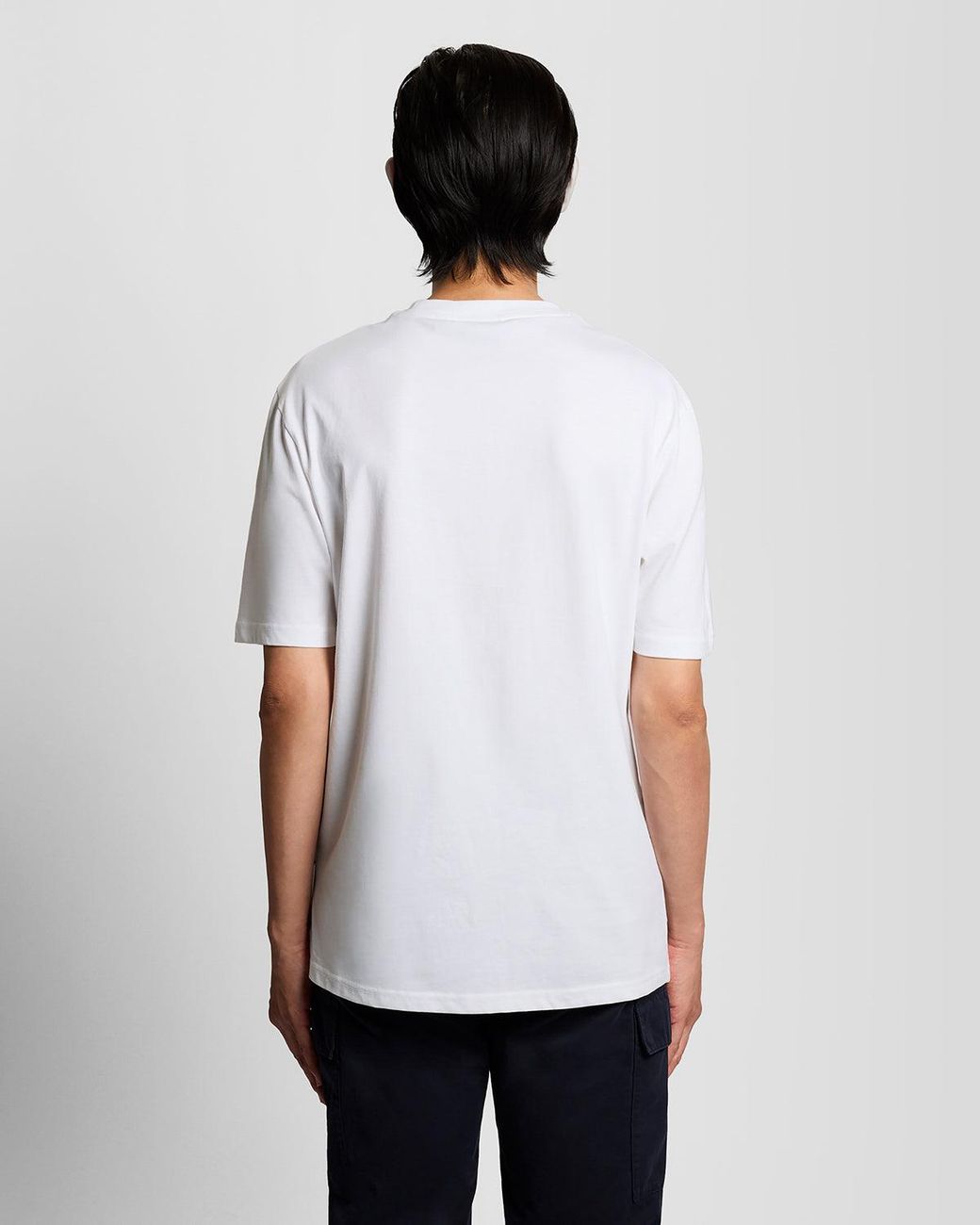 Lyle & Scott White Chest Print Graphic T-Shirt for men