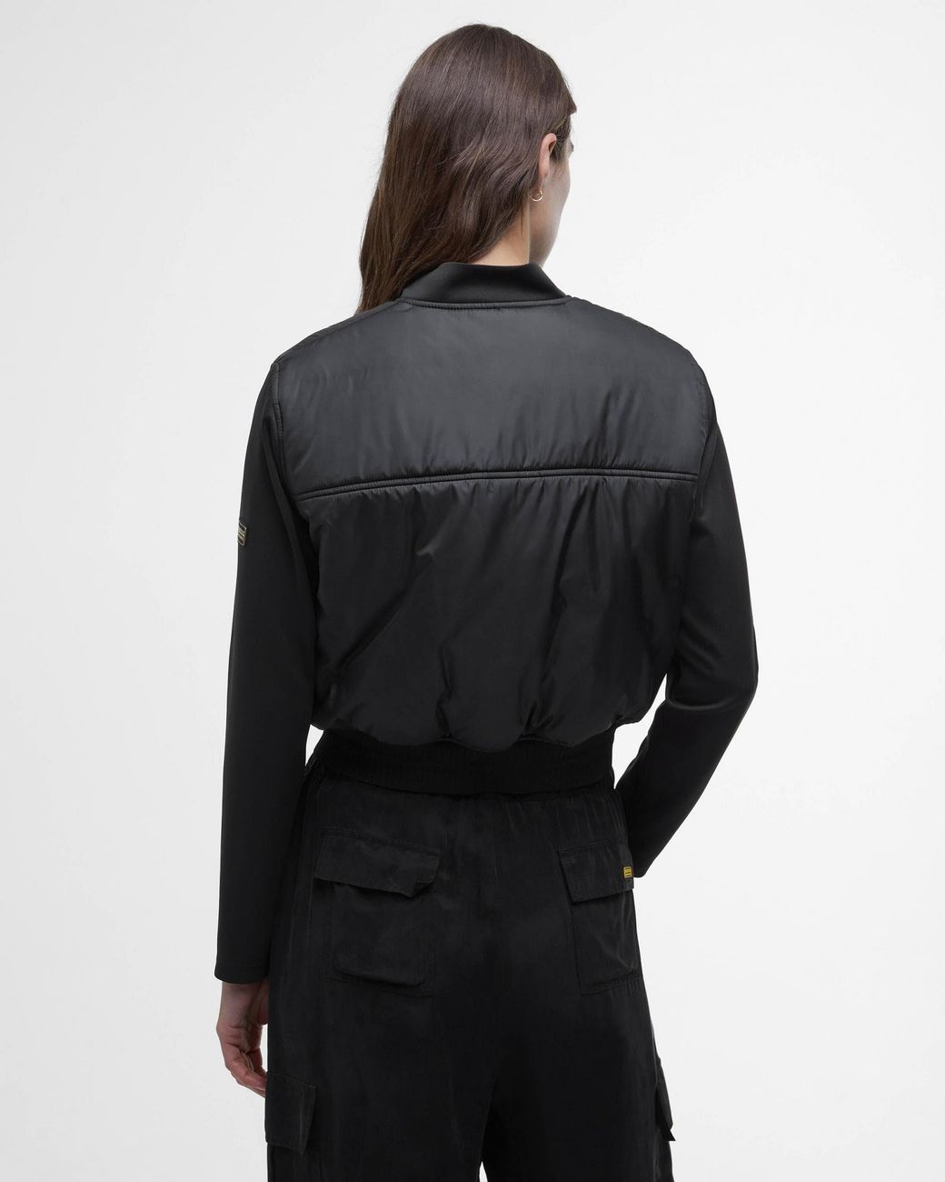 Barbour Black Emerson Quilted Sweatshirt