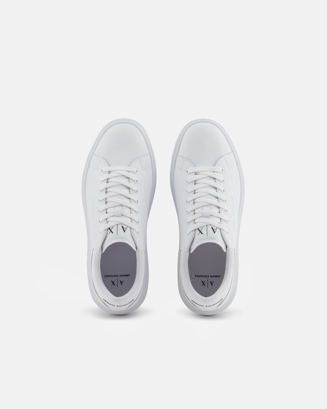 ARMANI EXCHANGE White Leather Sneakers for men