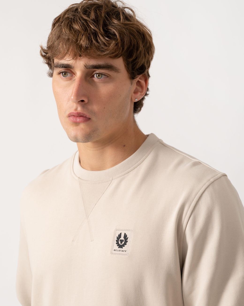 Belstaff Natural Logo Sweatshirt for men
