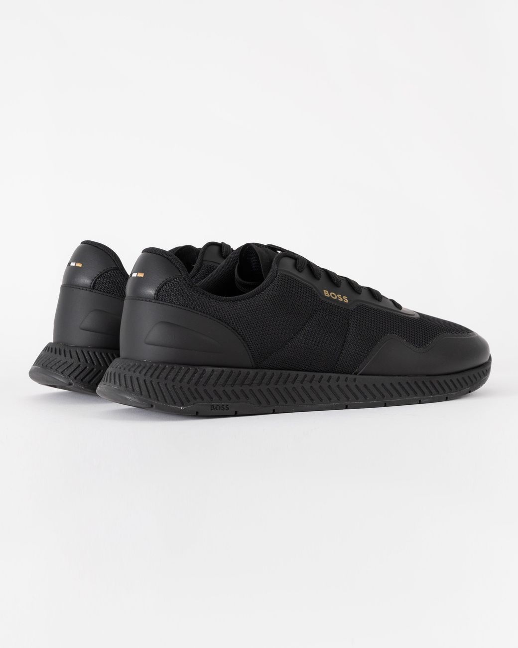 Boss Black Ttnm Mesh Trainers With Smooth Trims for men