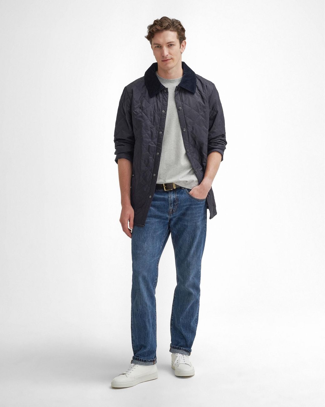 Barbour Blue Liddesdale Quilted Jacket for men