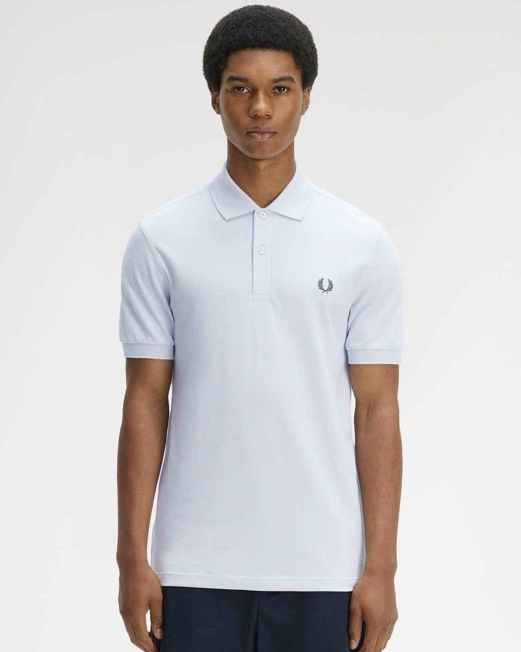 Fred Perry White Plain Signature Polo Shirt for men