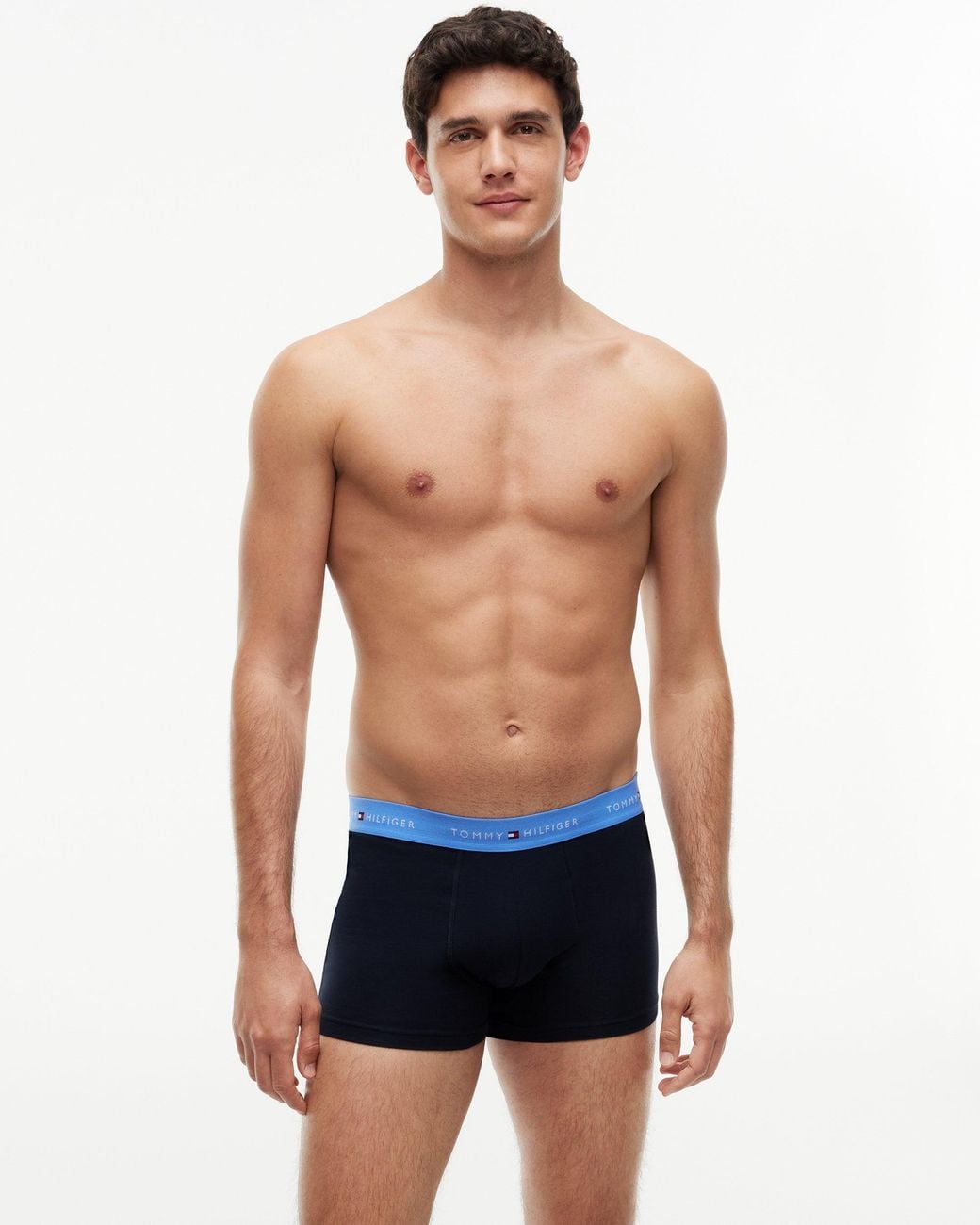 Tommy Hilfiger Blue 3-Pack Logo Waistband Trunks for men