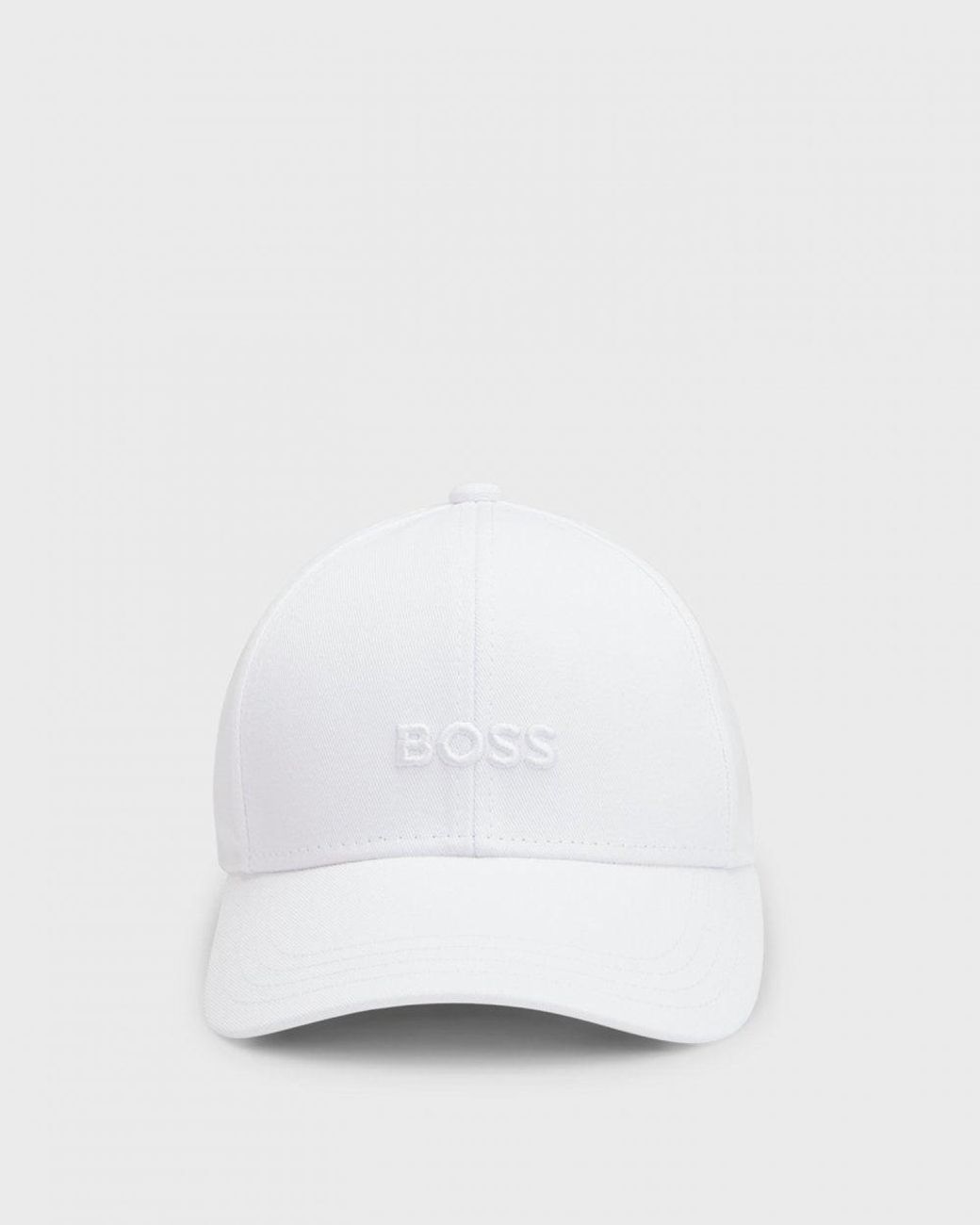 Boss White Zed Cotton-Twill Six-Panel Cap With Embroidered Logo Nos for men