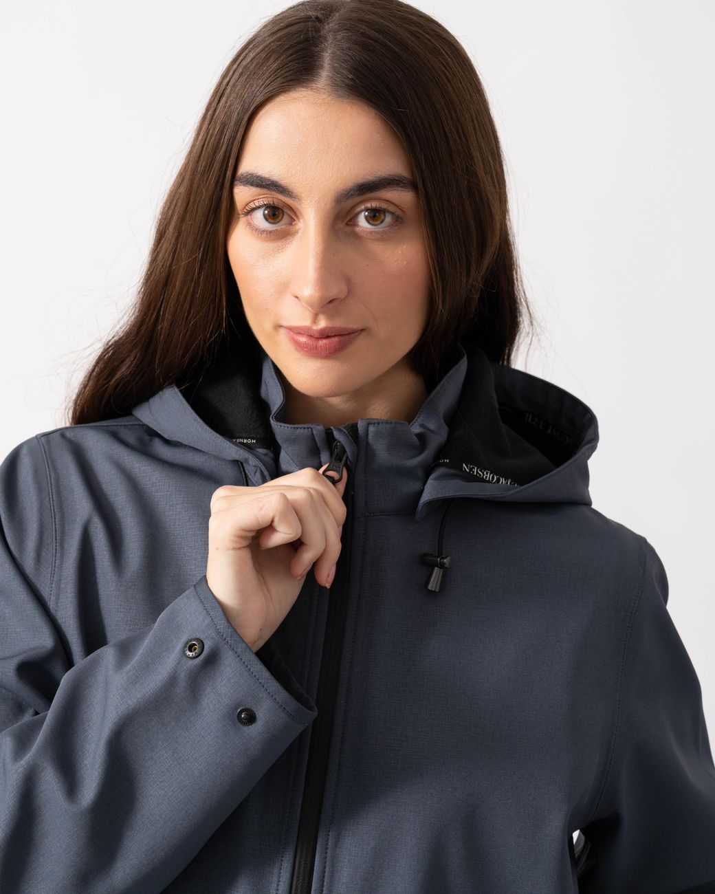Ilse Jacobsen Blue Rain A-Line Softshell Raincoat