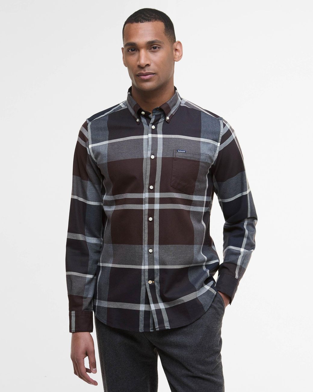 Barbour Black Dunoon Tailored Shirt for men
