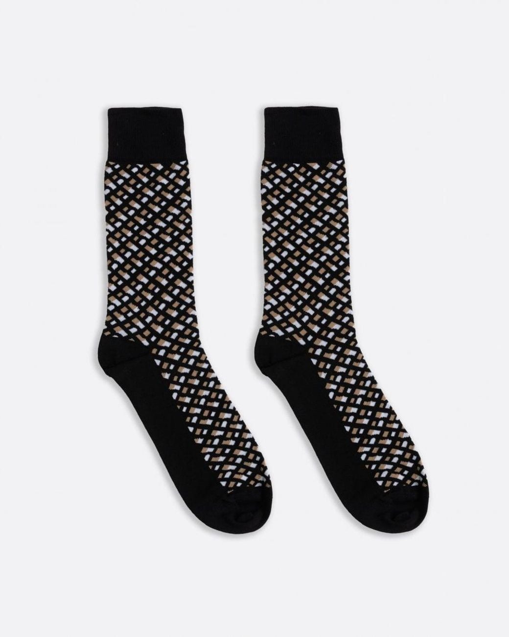 Boss Black Monogram 2 Pack Regular Length Cotton Blend Socks for men