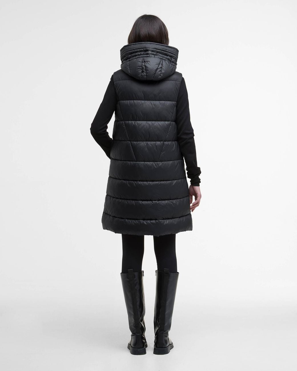 Barbour Black Cecilla Puffer Gilet