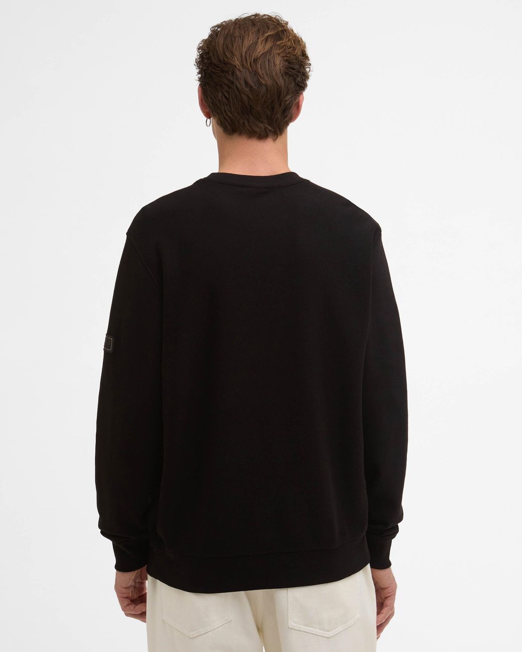 Barbour Black Kaspian Crewneck Sweatshirt for men