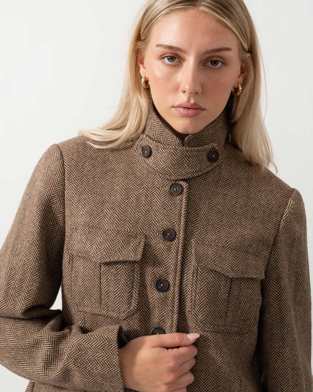 Joules Brown Saddlebury Longline Hacking Jacket