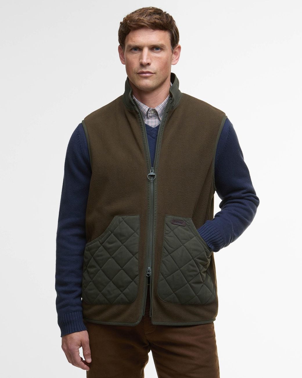 Barbour Black Lowich Fleece Gilet for men