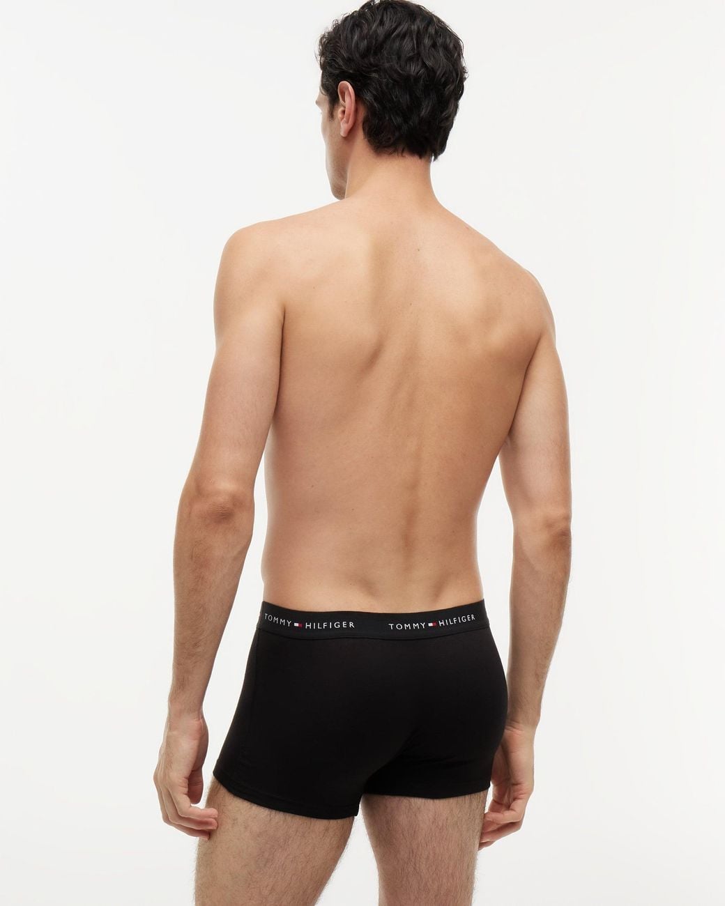 Tommy Hilfiger Black 3-Pack Logo Waistband Trunks for men