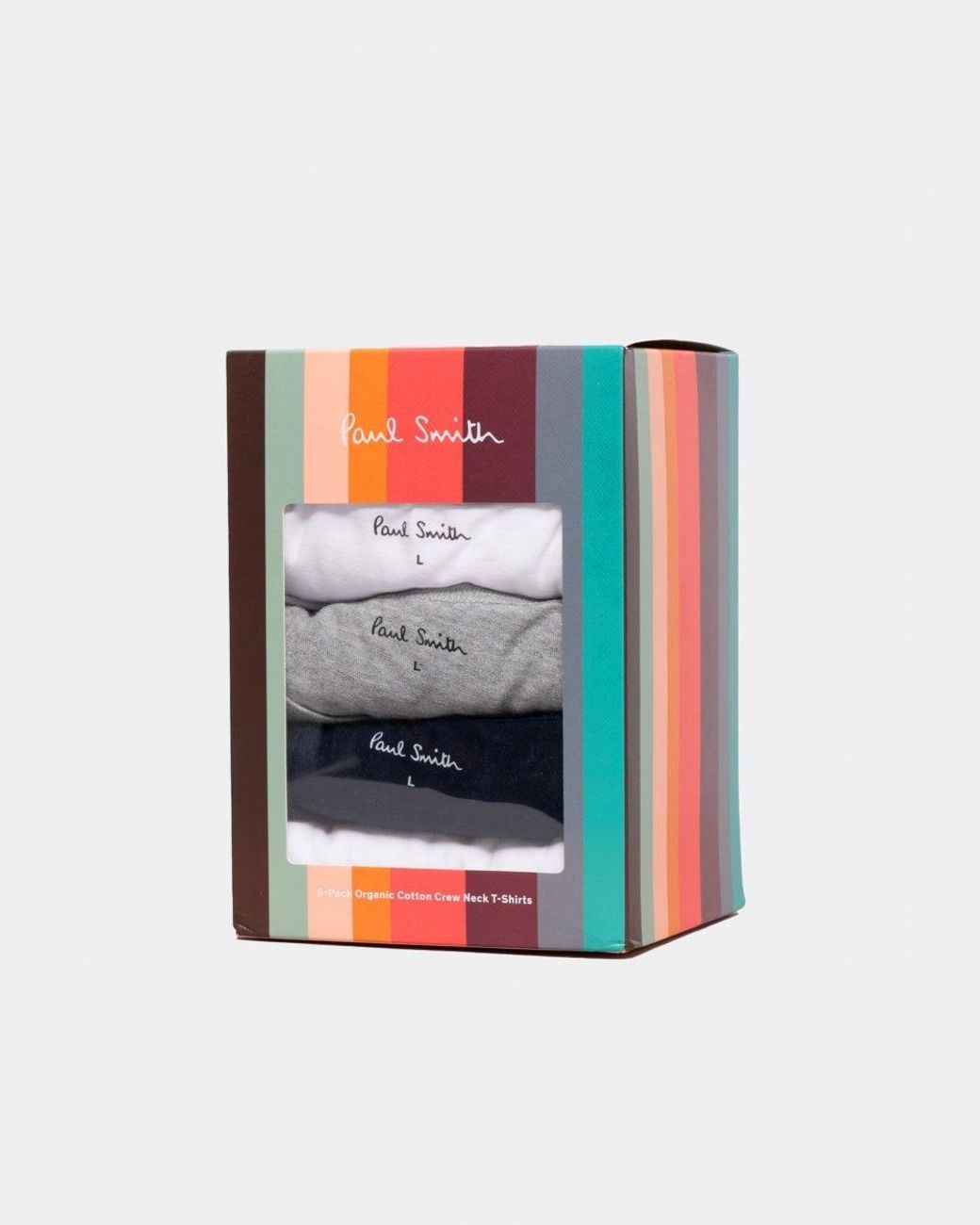 Paul Smith Blue 5 Pack Script Logo T-Shirts for men