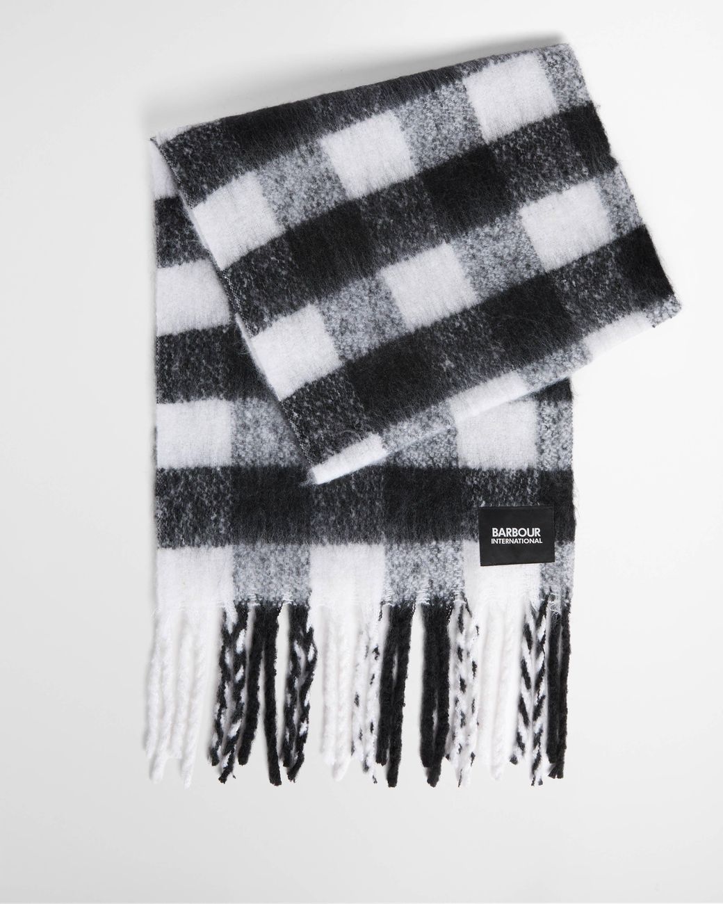 Barbour White Branton Scarf