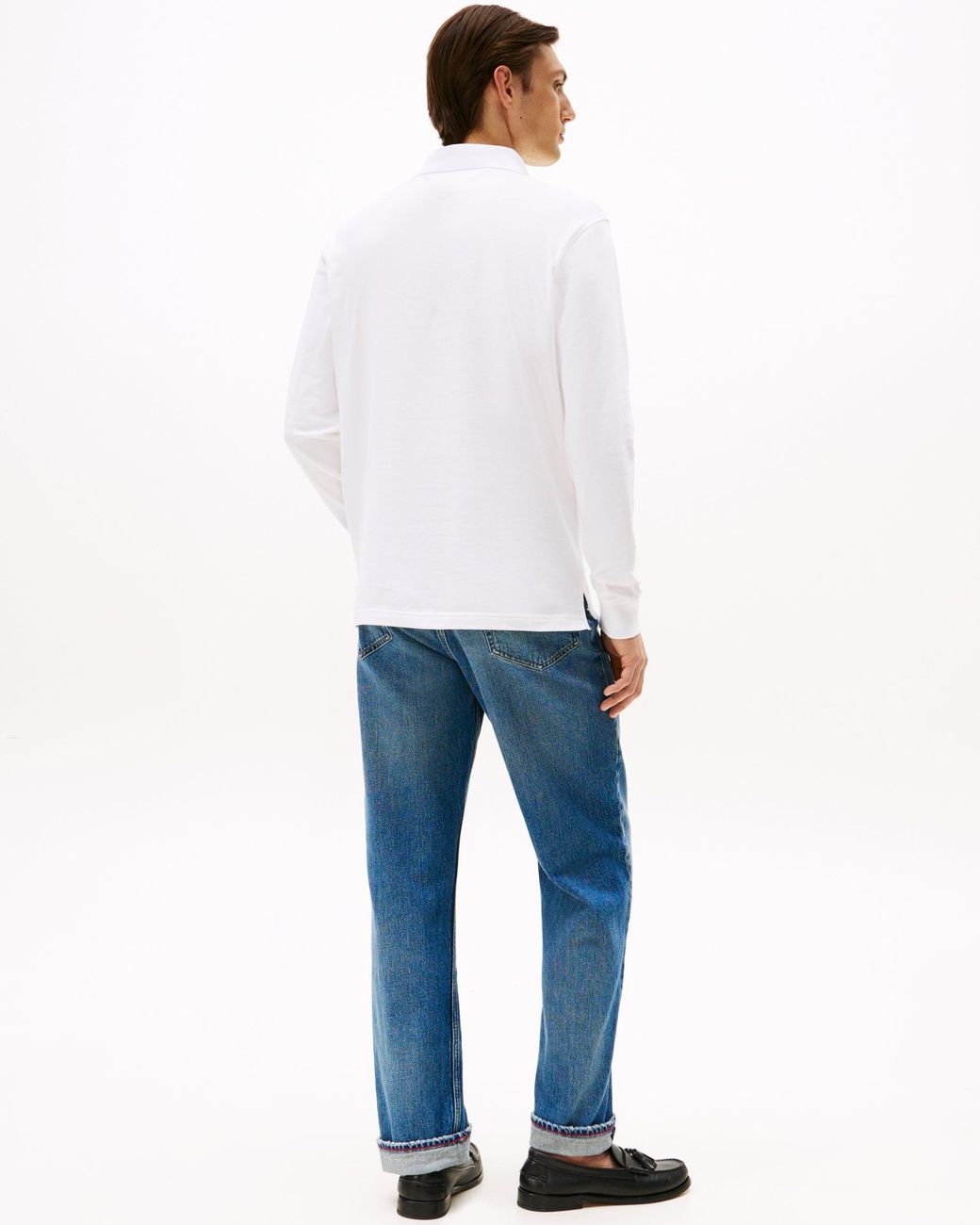 Tommy Hilfiger White 1985 Regular Long Sleeve Polo Shirt for men